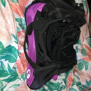 Champion black and purple duffle bag